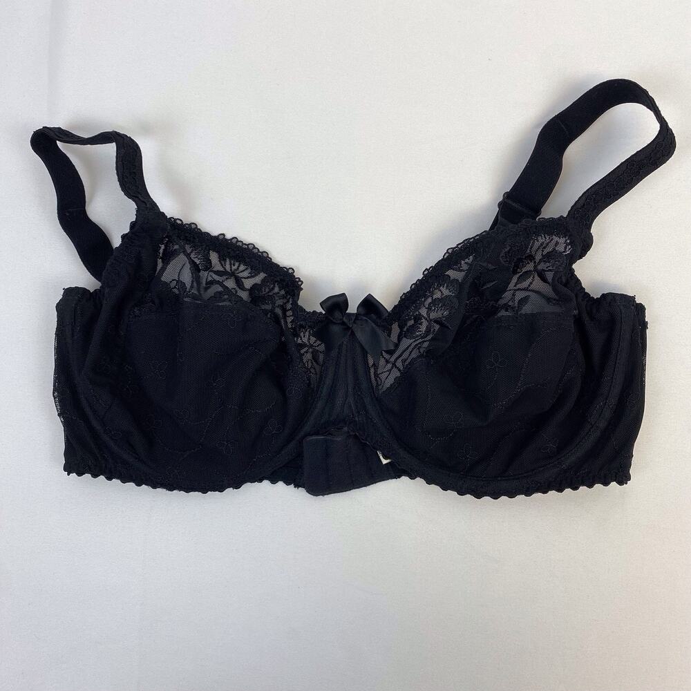 Prima Donna Stockholm Lace Black Bra Underwire Bow Size EU 85 US Band 38